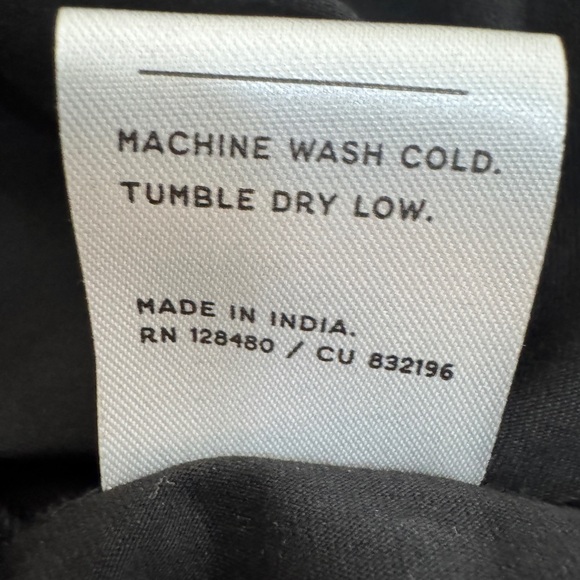 NWT Pact Womens Black Fit & Flare Petal Sleeve Mini Dress M Minimalist Twee - Picture 12 of 13